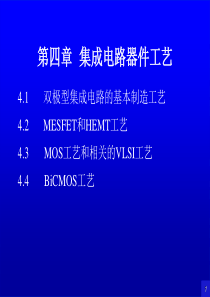 集成电路器件工艺