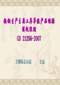 粗钢生产工序能耗计算