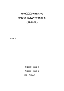 清洁生产模版