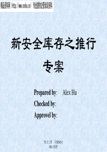 新安全库存之推行专案（PPT28页）