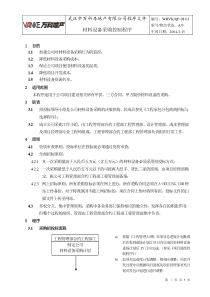 WHVK-QP-08-03材料设备采购控制程序