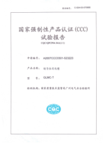 珠海经济特区光乐电控设备厂铜导体母线槽GLMC-T(0708