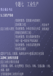 工业生产