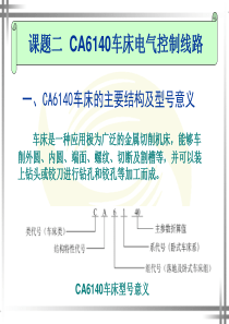 课题二 CA6140车床电气控制线路