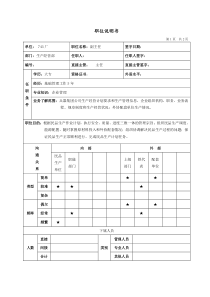 生产经营部副主任