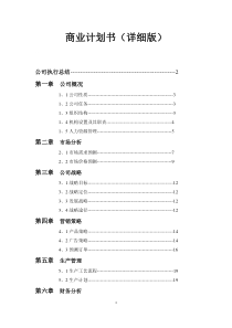 商业计划书(详细版)