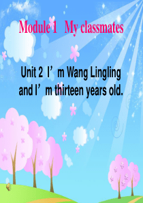 2013新外研版七年级上M1U2-Im-Wang-Lingling-and-Im-thirteen-