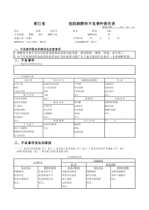 麻醉科不良事件报告表