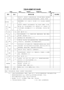 中医技术操作考核评分表