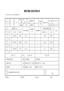跳线安装检查及评级记录