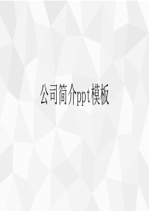 公司简介ppt模板