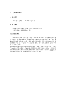 中国移动实习报告