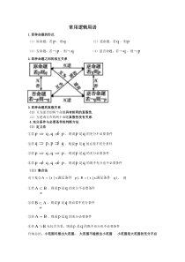 常用逻辑用语(讲义)