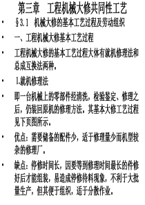 第三章工程机械大修共同维修工艺