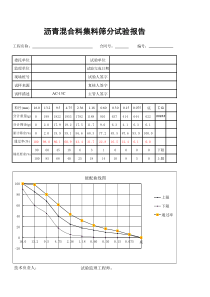 沥青混合料筛分试验表(自动计算)