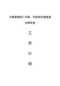 2010年渝黔高速公路沿线隧道定期检查