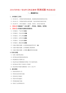 2018年中央一号文件题目