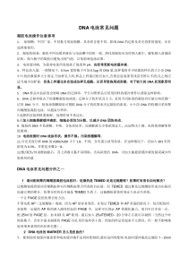 DNA电泳常见问题分析