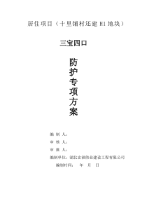 “三宝四口”防护专项施工方案
