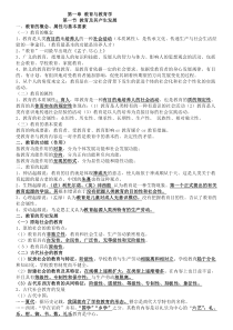《教育学》各章知识点整理总结()
