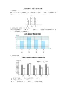 平均数与条形统计图练习题