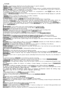 英语语言学习题