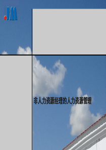 非人力资源经理的人力资源管理