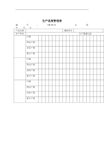 09-03生产进度管理表