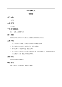 促销部