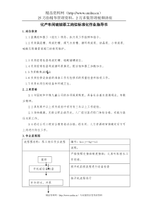 化产车间硫铵泵工岗位标准化作业指导书（DOC14页）