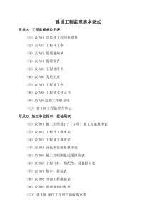 A建设工程监理基本表格（DOC50页）