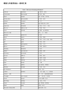 新最新人教版九年级英语全一册词汇表