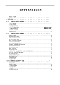 安防工程中所需表格-安防工程中所需表格