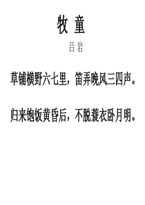 五年级语文牧童(新编2019)