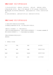 SBS2-重点句型语法总结