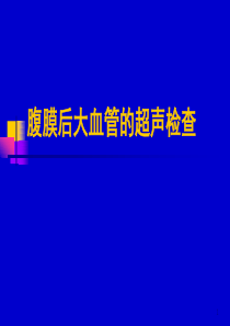 腹膜后大血管超声