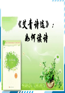 九上名著导读《艾青诗选》课件