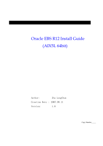 本文档的目的是Oracle
