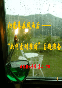 面对挫折主题班会