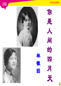 04.你是人间的四月天