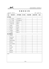 1-2施工机械设备台账