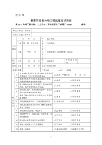 重要的分部分项工程监理旁站用表