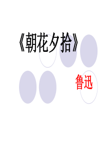 名著导读《朝花夕拾》ppt课件