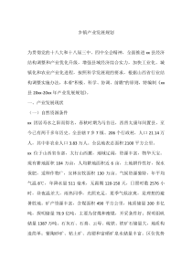 乡镇产业发展规划