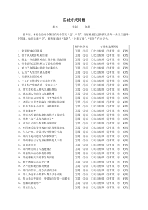 应付方式问卷CSQ