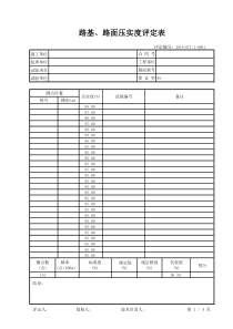 路基、路面压实度评定EXCEL自动计算表