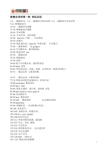 新概念英语第一册重点词汇及语法完整版