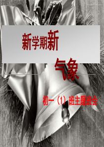 初一新学期新气象主题班会