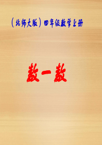 北师大版四年级数学上册《数一数》PPT课件[1]