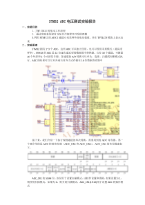 STM32-ADC电压测试实验报告